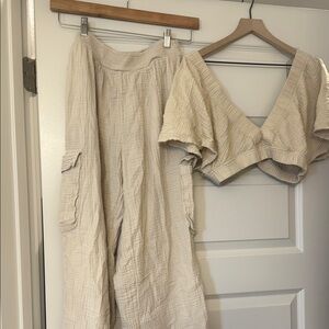 Aerie beige Two-Piece Set
